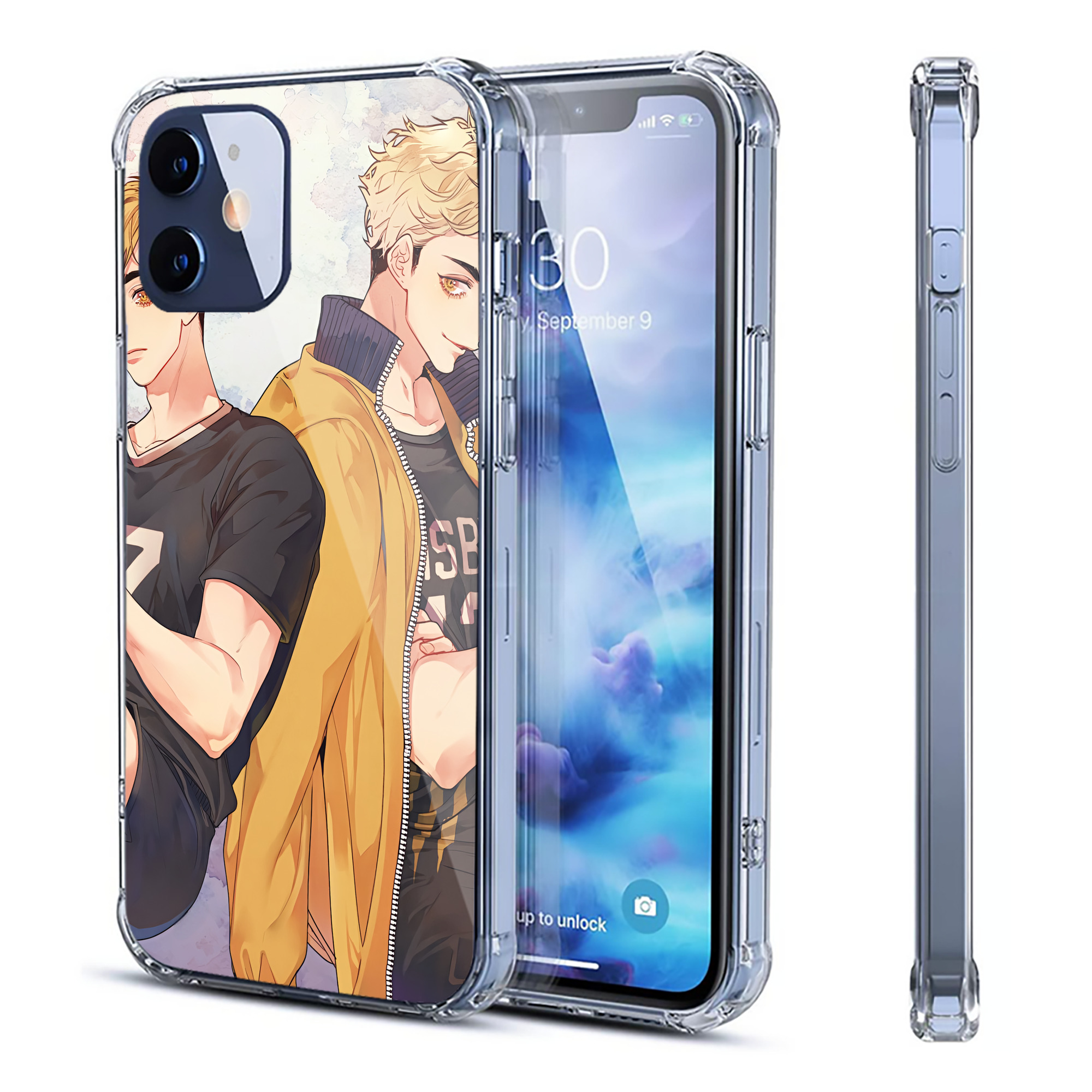 （画像用） ハイキュー!! Haikyu!! 【iPhone 12シリーズ対応】透明スマホケース（クリアソフトケース）